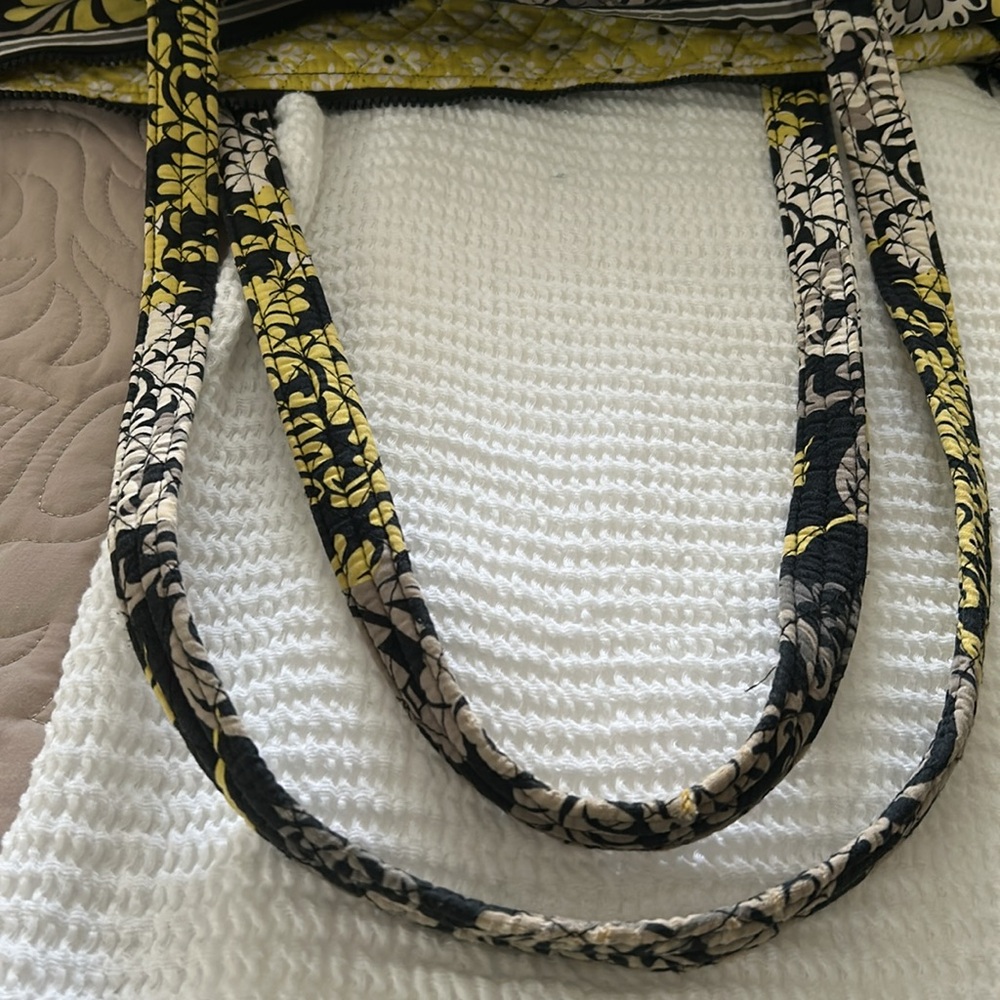 Vera Bradley Floral Black and Yellow Women's Miller  Bag - Picture 15 of 16